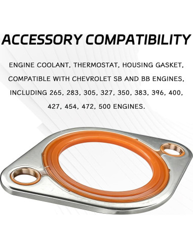 Junta de Carcasa de Termostato HHZL para Chevy SBC 265-500