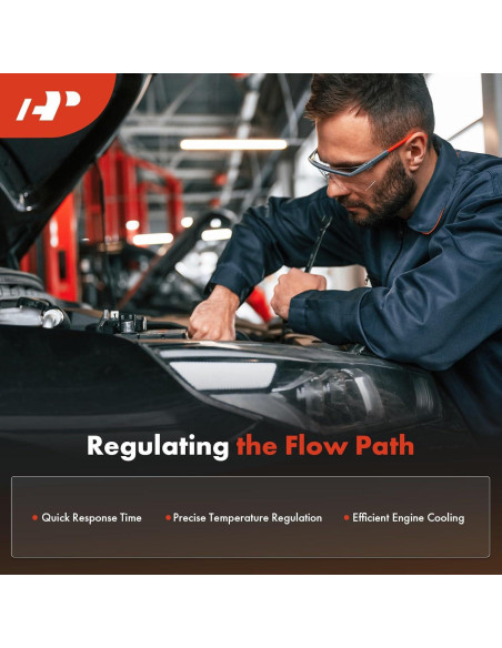 Termostato de Refrigerante A-Premium para Ford y Más