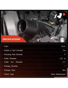 Carcasa de Termostato A-Premium con Sello para Volkswagen y Audi 2