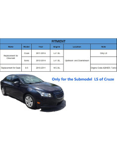 Juego de 2 Sensores de Oxígeno YHTAUTO para Chevrolet Cruze/Sonic/ Saab 9-5 2