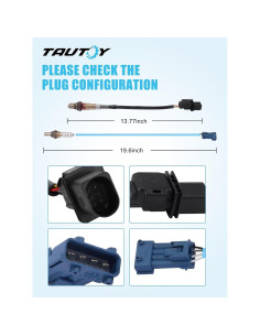 Sensor de Oxígeno O2 TAUTOY para Mini Cooper 2007-2010 2 Pcs 2