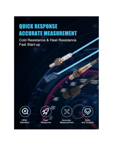 Sensor de Oxígeno O2 TAUTOY para Mini Cooper 2007-2010 2 Pcs