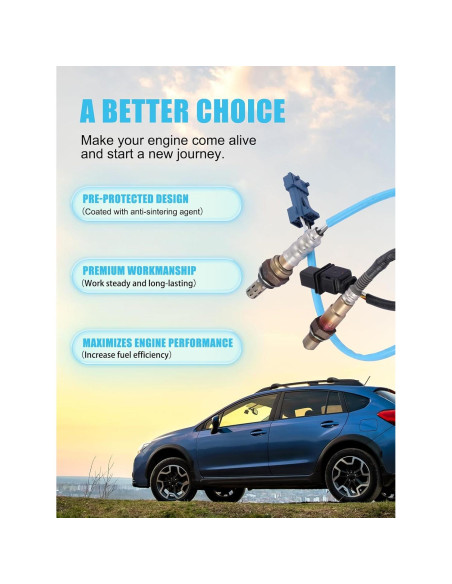 Sensor de Oxígeno O2 TAUTOY para Mini Cooper 2007-2010 2 Pcs