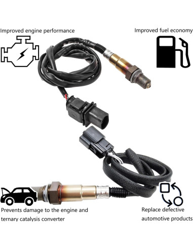 Sensores de Oxígeno Dropwater 2 Piezas para Ford Fiesta 2014-2015