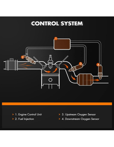 Sensor de Oxígeno Calefaccionado AZHZ para BMW 325Ci 2003-2006