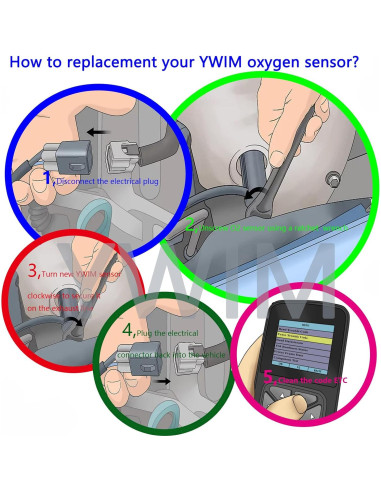 Sensores de Oxígeno Dropwater 2 Piezas para Ford Fiesta 2014-2015