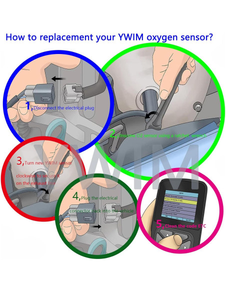 Sensores de Oxígeno Dropwater 2 Piezas para Ford Fiesta 2014-2015