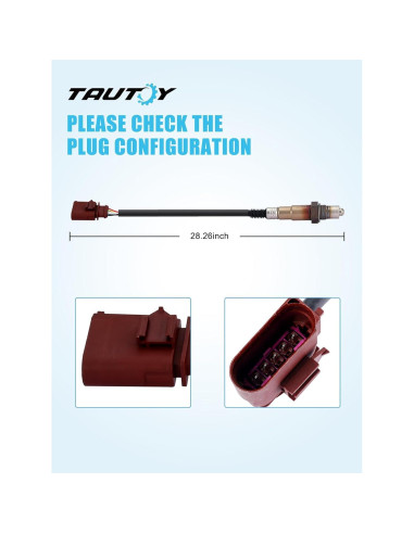 Sensor de Oxígeno Descendente TAUTOY 250-25112 para Audi y VW
