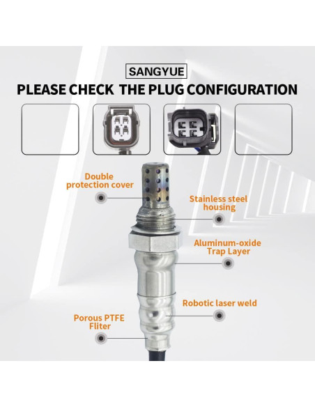 Sensor de Oxígeno O2 Sangyue para Honda Accord 2013-2015 y Acura TLX 2015-2017