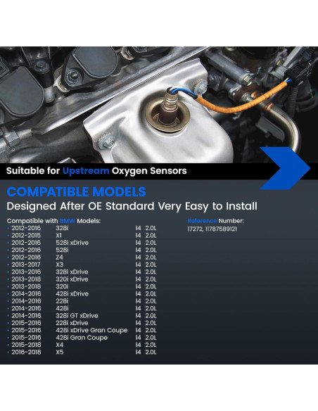 Sensor de Oxígeno SYKRSS 17272 Compatible BMW 2.0L