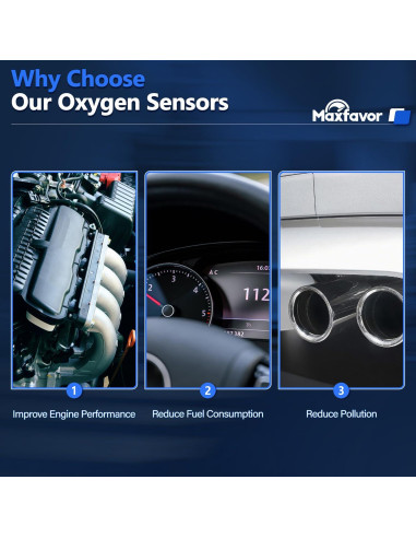 Sensor de Oxígeno Maxfavor O2 para BMW 128I 135I 323I 328I 335I