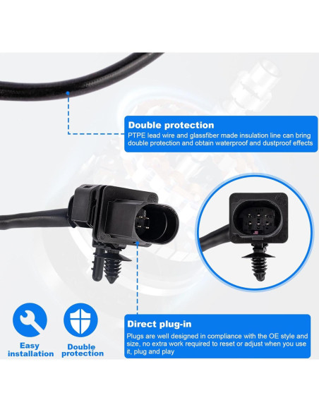 Sensor de Oxígeno O2 Yeoflagtrade Juego de 2 para Audi
