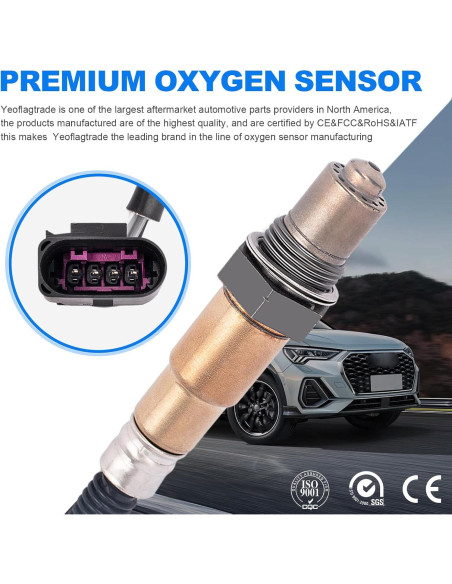 Sensor de Oxígeno O2 Yeoflagtrade Juego de 2 para Audi