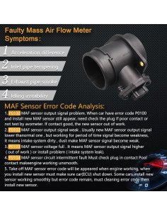 Sensor de Flujo de Aire Masivo Yezoauto HNA205 para Audi y VW 2