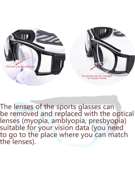 Gafas Deportivas TR90 Azul Claro con Correa Ajustable