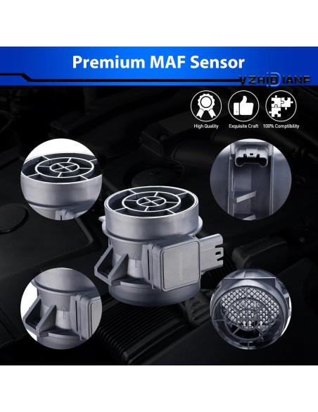 Sensor de Flujo de Aire Masivo YZHIDIANF 13627513957 para BMW