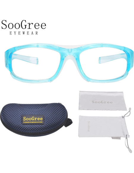 Gafas Deportivas TR90 Azul Claro con Correa Ajustable