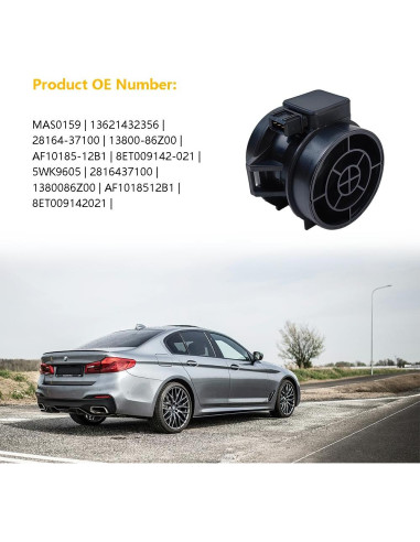 Sensor de Flujo de Aire Masivo MAF LLNSEAUTO Compatible BMW y Hyundai