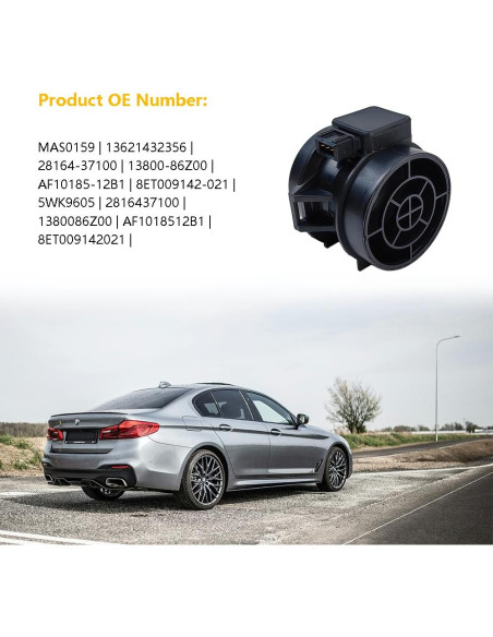 Sensor de Flujo de Aire Masivo MAF LLNSEAUTO Compatible BMW y Hyundai