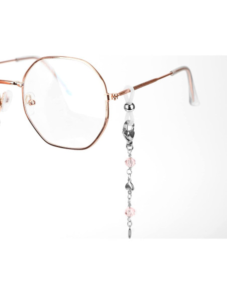 Cadena de Gafas de Acero Inoxidable Plateado 74.93 cm