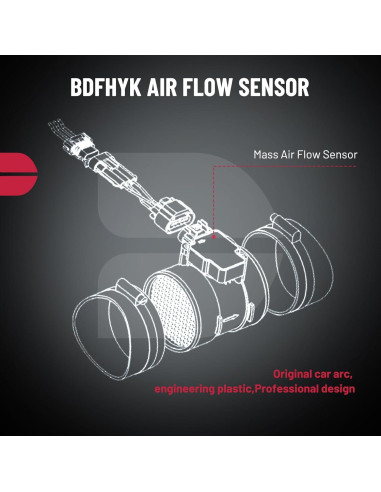 Sensor de Flujo de Aire Masivo BDFHYK MAF 25168491 Compatible