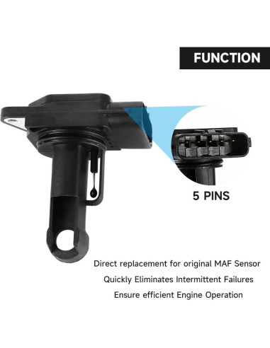 Sensor de Flujo de Aire Masivo YOLLKY 2407yo042 Compatible Toyota