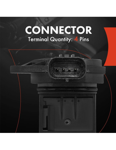 Sensor de Flujo de Aire A-Premium 4 Pines para Honda y Acura