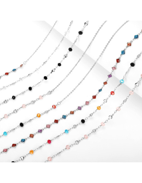 Cadena de Gafas de Acero Inoxidable Plateado 74.93 cm