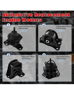 Juego de 4 Soportes de Motor Honda Accord 2.3L 1998-2002 2