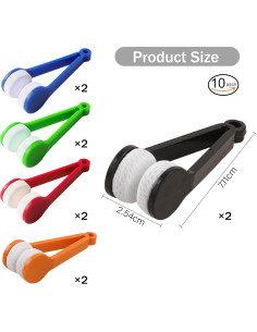 Limpiador de Lentes Zlongron Mini con Cepillo y Toallitas 10 Pzas 2