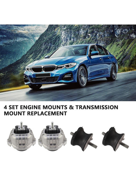 Kit de Montaje Motor Transmisión MUNIK 4PCS BMW 2005-2015