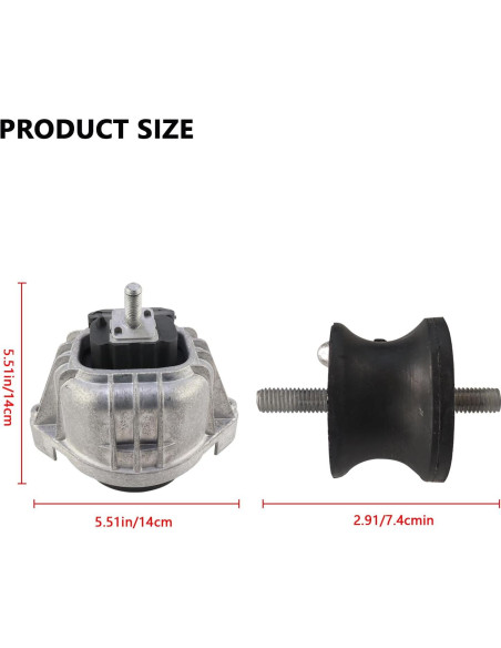Kit de Montaje Motor Transmisión MUNIK 4PCS BMW 2005-2015