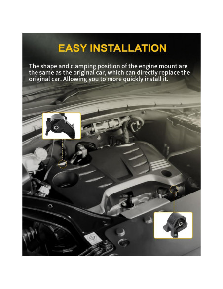 Conjunto de Soportes de Motor y Transmisión OCPTY 5PCS para Acura Honda 3.5L