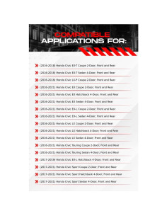 Kit de Frenos Delantero y Trasero R1 Concepts Honda Civic 2016-2021 2