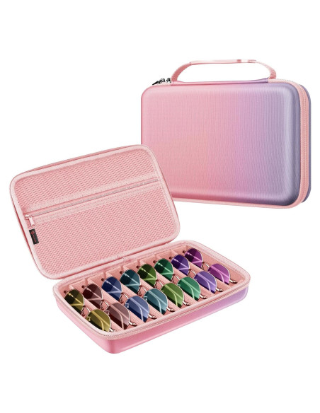 Funda de viaje para gafas Fintie 8 compartimentos EVA Ombre