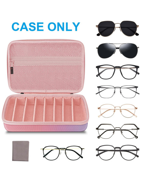 Funda de viaje para gafas Fintie 8 compartimentos EVA Ombre