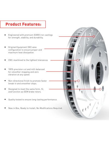Kit de frenos Dynamic Friction para Peugeot 405 1989-1991