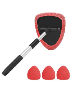 Limpiador de Parabrisas AUKEPO con Mango Extensible y 4 Paños