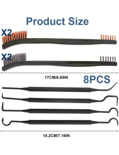 Kit de Limpieza de Carburador Yenblow - 3 Cepillos y 4 Picas 2
