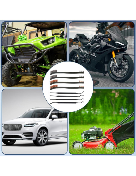 Kit de Limpieza de Carburador Yenblow - 3 Cepillos y 4 Picas