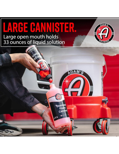 Cannon de Espuma Adam's Polishes 1L - Pulverizador para Lavado de Autos