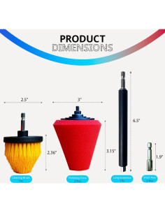 Kit de Pulido para Broca Noyfemr 6 Piezas con Soporte 2