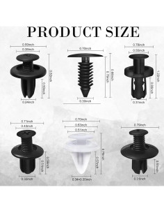 Kit de Clips de Parachoques Ajxn 100 Piezas con Extractor 2