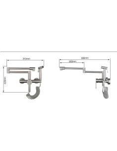 Grifo de Cocina Mezclador 360 Negro BIJKHSISN Táctil 2