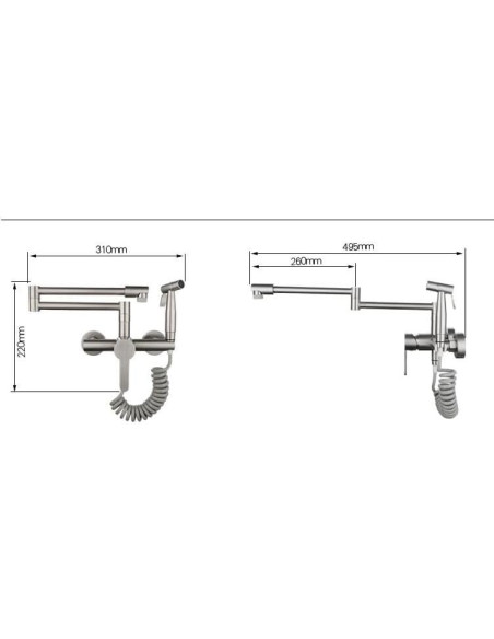 Grifo de Cocina Mezclador 360 Negro BIJKHSISN Táctil