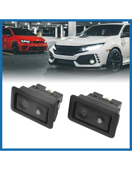 Interruptor de Ventana Eléctrica ABSOPRO 6 Pines Negro - Juego de 2