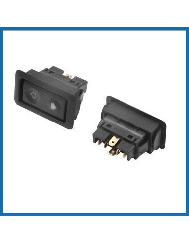 Interruptor de Ventana Eléctrica ABSOPRO 6 Pines Negro - Juego de 2