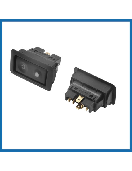 Interruptor de Ventana Eléctrica ABSOPRO 6 Pines Negro - Juego de 2