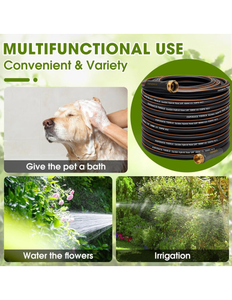 Manguera de Jardín FXFOUCS 30.48m Alta Resistencia 600 PSI