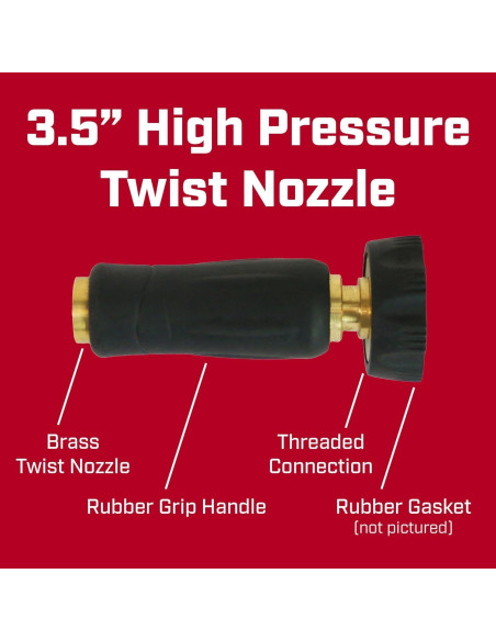 Boquilla de Manguera Ajustable Chapin 6-9472 de Latón 9.21 cm